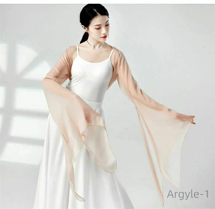 【送料無料】舞台衣装 練習着 古典舞踊 中国風 中華風 6色 チュール カーディガン ダンスウエア トップス ダンス衣装