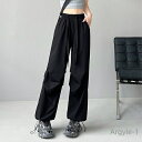 【送料無料】定番韓国 ストレートパンツ カーゴパンツ