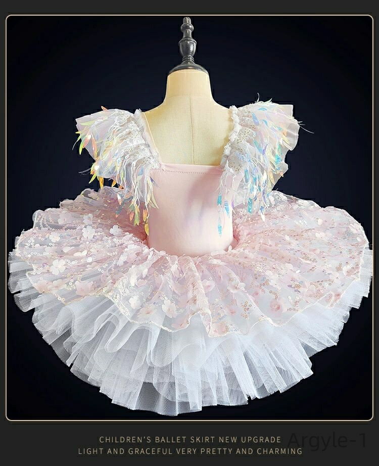 【送料無料】子ども バレエ用品 ジュニア キッズ チュチュスカート 花 新体操 舞台衣装 ダンス衣装 子供用 ワンピース