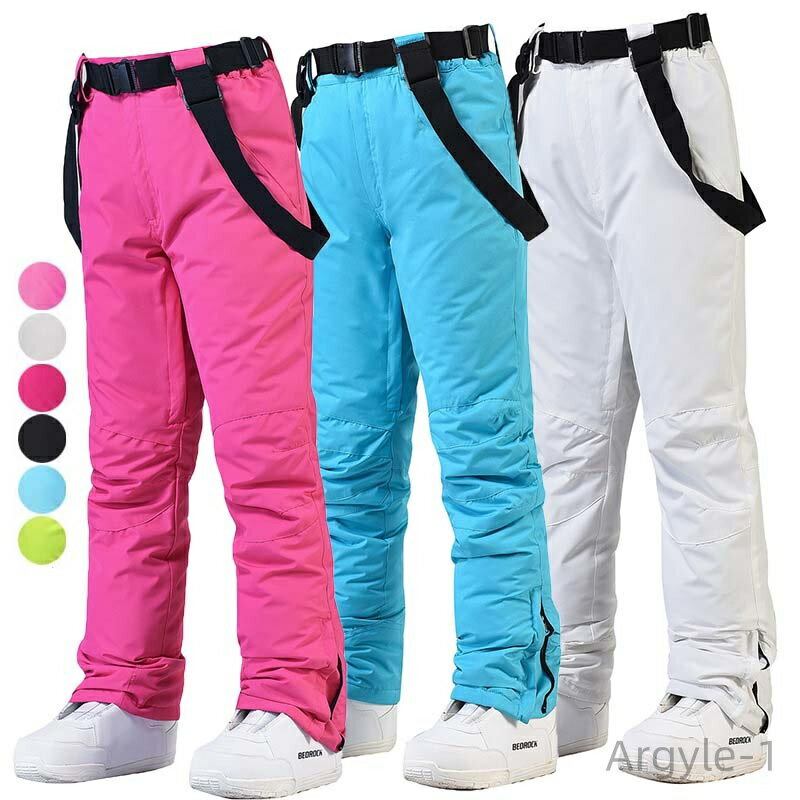 【送料無料】アウトドア 防寒 撥水加工 スノーパンツ 長ズボン スキーパンツ ボードウェア 単品 サスペンダー