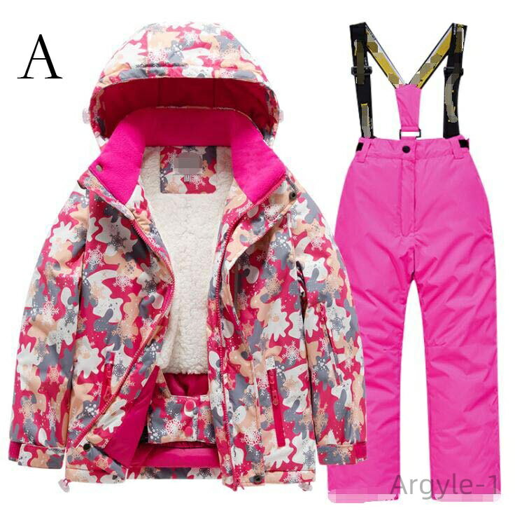 【送料無料】ジャケット 2点セット スキーウェア 雪服 スノボ 裏起毛 子供スノーウエア 超暖かい キッズスキーウェア