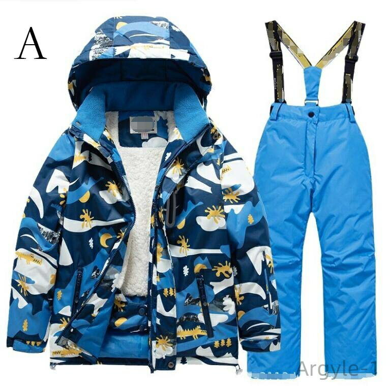 【送料無料】ジャケット 2点セット スキーウェア 雪服 スノボ キッズスキーウェア 裏起毛 子供スノーウエア 超暖かい