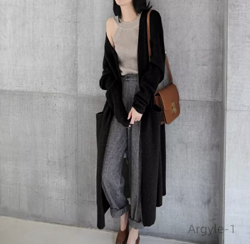 【送料無料】かわいい ゆったり リブ シンプル オーバーサイズ ニット ロングカーディガン レディース アウター トップス カーディガン