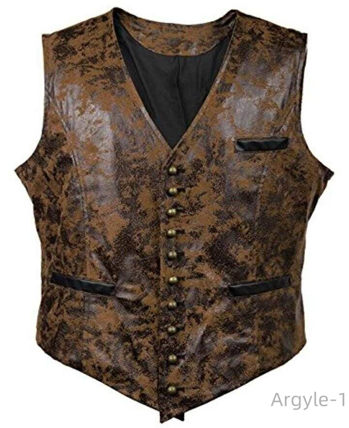 【送料無料】欧米風 vネック PUレザー カッコイイ 細身 前開きベスト 革ベスト お兄系 アウター お洒落 秋冬物 メンズ