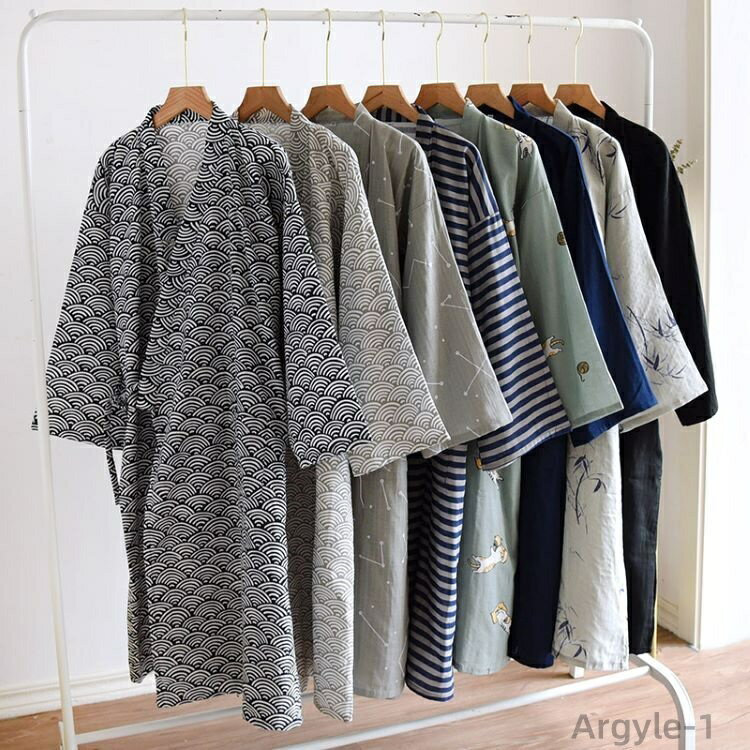 【送料無料】メンズ ガーゼ浴衣 寝間着 男物 単衣寝巻き浴衣 温泉旅館 部屋着 寝巻き ゆかた おしゃれ 夏用 大人 メンズ 男性