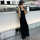 【送料無料】サロペット レディース 春 夏 秋 きれいめ 大人 ロング丈 パンツ カジュアル オフィス かわいい おしゃれ お洒落上品 リゾート