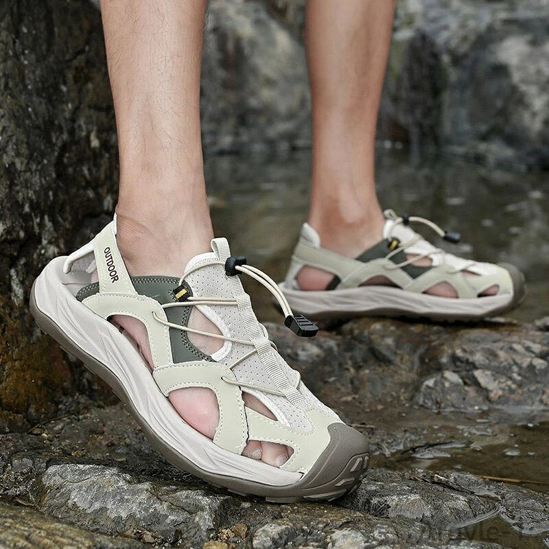 【送料無料】メンズ サンダル 大きいサイズ サンダル スポーツサンダル おしゃれ レザーサンダル メンズ 夏用 つま先保護 スポーツさんだる