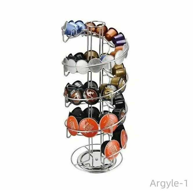 【送料無料】カ ディスプレイスタンド コーヒーカプセル ドルチェ 回転式 30個収納可能 螺旋 カプセルホルダー ネスプレッソ