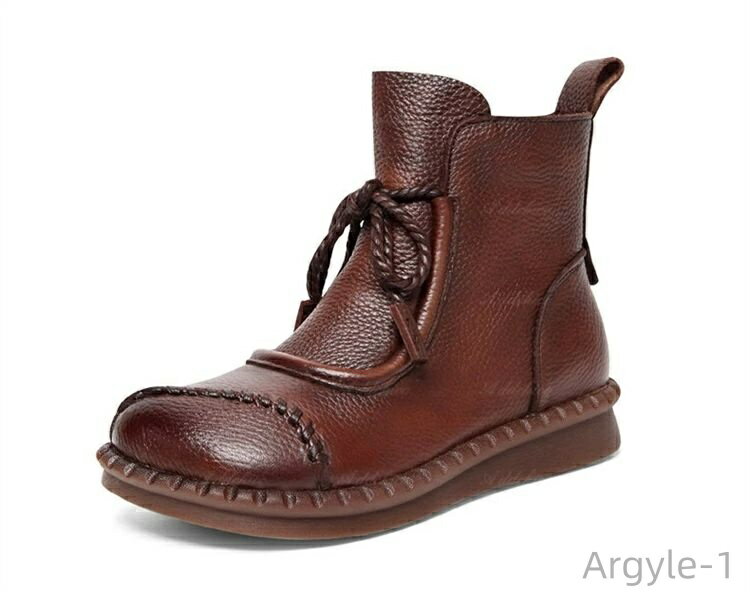 【送料無料】歩き 疲れない あったか ぺたんこ かわいい ローヒール ショート ボア 外反母趾 甲高 ゆったり 本革 ショートブーツ