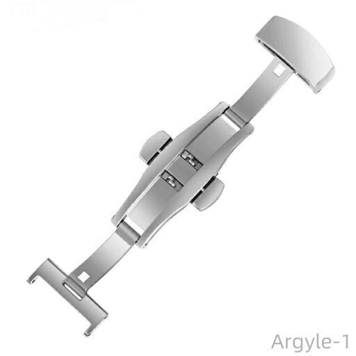 【送料無料】ゴールド ブラック 両開き 腕時計用バックル プッシュ式Dバックル シルバー Dバックル 304ステンレス ブラック