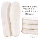 【送料無料】インソール 暖かい ファー もこもこ ボア ファーインソール 中敷き 秋冬 3足セット 防寒対策 足元あたたか ふわふわ あったか