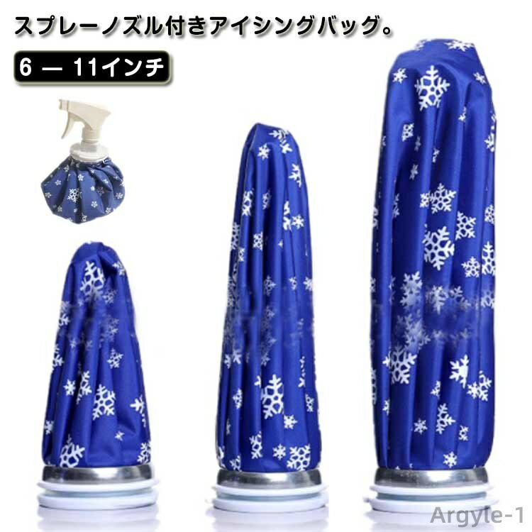 【送料無料】夏 暑さ対策 ゴルフ アイスバッグ 冷却 持ち運び 熱中症 スポーツ スプレー付 アイシングバッグ 氷嚢 アイスバッグ 2WAY 氷のう