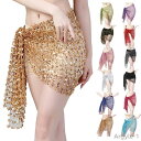 【送料無料】ス アラジン アラビアン 衣装 ダンス ヒップアクセサリー ヒップカバー 腰巻き ネット型 キラキラ スパンコール