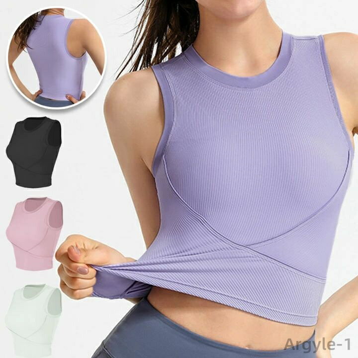 【送料無料】ヨガブラ かわいい おしゃれ スポーツ スポーツウェア ノースリーブ レディース カップ付 トップス ヨガ ヨガウェア