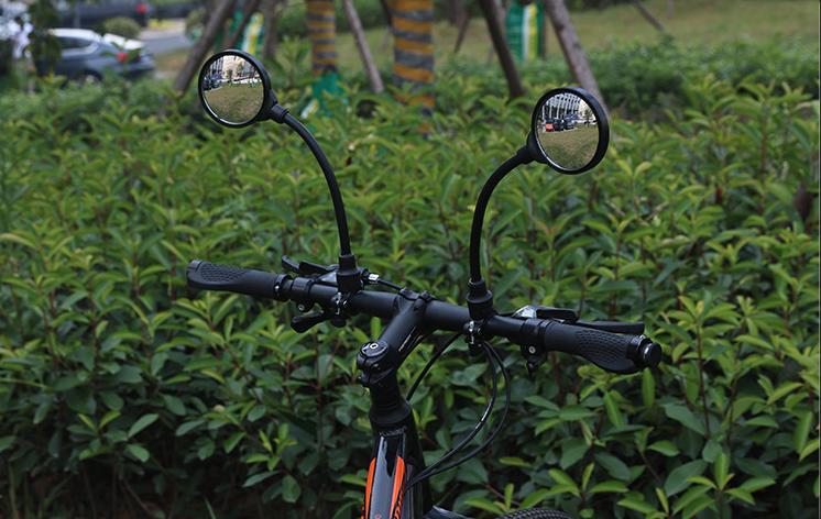 送料無料 自転車用ミラー 1ペア 計2個 バックミラー サイドミラー サイクルミラー ...