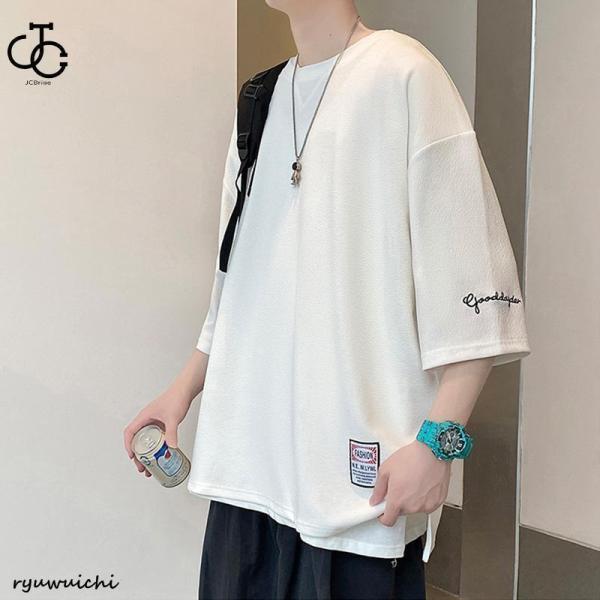 7分袖 Tシャツ 大きいサイズ メンズ おしゃれ 40代 50代 七分丈tシャツ アメカジ ...