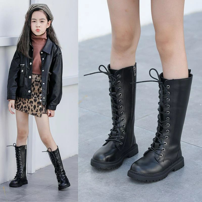 ブーツ キッズ アップロングブーツ　女の子 ショートブーツ ブーティ 子供靴 レー...
