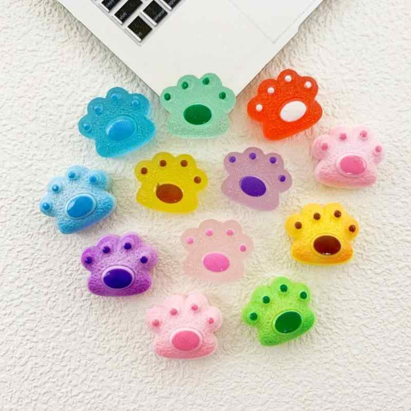 アクセサリー かわいい 猫爪 蓄光 レジン DIY キット カラフル スマホケース ヘアピン ヘアゴム 文房具 デコレーション クリエイティブ 樹脂 部品 装飾 ヘアアクセ