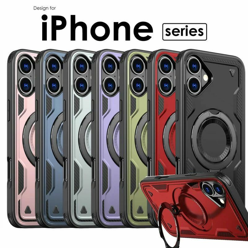 樂天商城 - 送料無料 iPhone16e/16/16 Plus/16 Pro/16 Pro Max ケース カバー リング付き iPhone16e ケース リング付きiPhone16 ケース iPhone16 Plus ケース 16 pro iPhone 16 Pro Max ケース リング magsafe対応 iphoneケース 16e 16 16Plus 16Pro 16ProMax