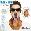 【送料無料】uvカット 動物柄 面白い 日焼け防止 UPF50+ 冷感 夏用 吸汗速乾 耳かけ メンズ レディース 紫外線対策 息苦しくない