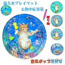【送料無料】水プレイマット ペット ウォーターマット ひんやりマット 猫 水感覚マット ペットマット 水遊びマット ポータブル猫ベッド