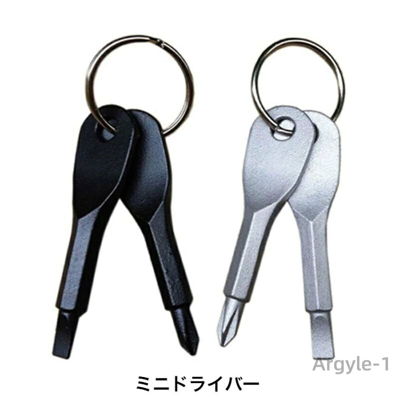【送料無料】ミニドライバー 2本セット プラスドライバー マイナスドライバー キーホルダー 工具