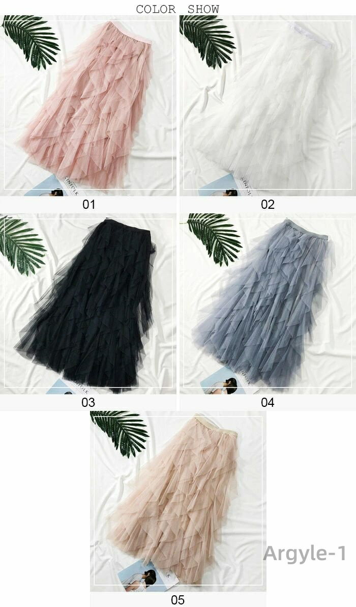 【送料無料】レディース リメイク風スカート ロングスカート マキシスカート 多重チュール フリル 裏地付き ふんわり キレイめ フェミニン ボ