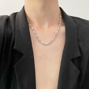 【送料無料】メンズ 人気 チタン シルバー チェーン シンプル ステンレス 男性 ネックレスメンズ アクセサリー 金属アレルギー対応 敏感肌