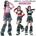 【送料無料】セットアップ インナー ファッション腕カバー キッズダンス衣装 パンツ 足カバー レッグウォーマー セットアップ へそ出しトップ