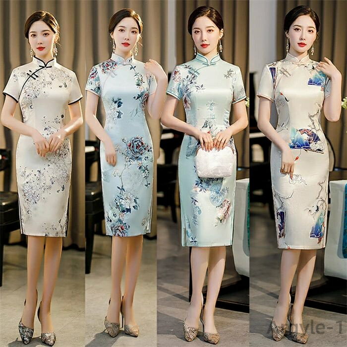 【送料無料】ス 衣装 膝丈 コスチューム 衣装 パーティー イベント ハロウィンコスプレ 中華風 二次会 演奏会 エレガント スリム 文化祭 撮影