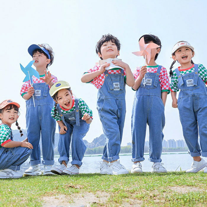 【送料無料】キッズ 子供用 衣装 ダンス かわいい サロペット 薄手 夏用 キッズ ダンス 衣装 ヒップ ホップ 男の子 女の子 ジュニア ダンス衣装 ダンス ...