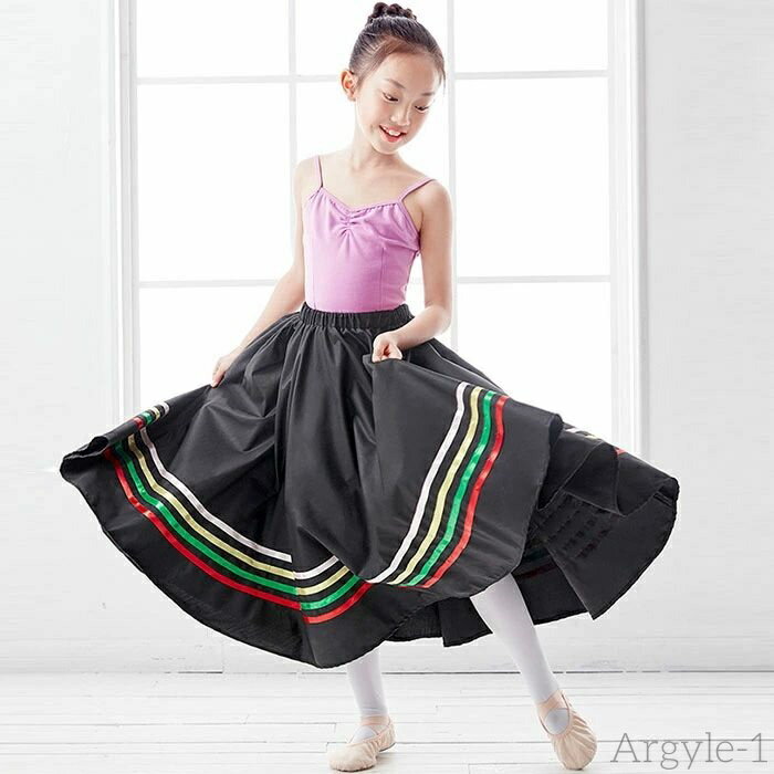 【送料無料】バレエ キャラクタースカート 女の子 ジュニア バレエ キャラクター キッズ 子供 ダンス スカート リハーサル スカート ブラック バレエスカート...