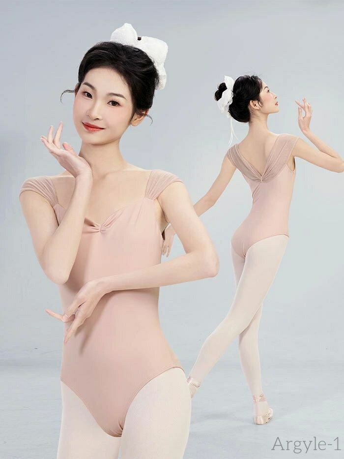 【送料無料】【レオタード単品】バレエ レオタード 大人 襟メッシュ エレガント バレエレオタード おしゃれ 大人バレエレオタード レディース ジュニア スカート...