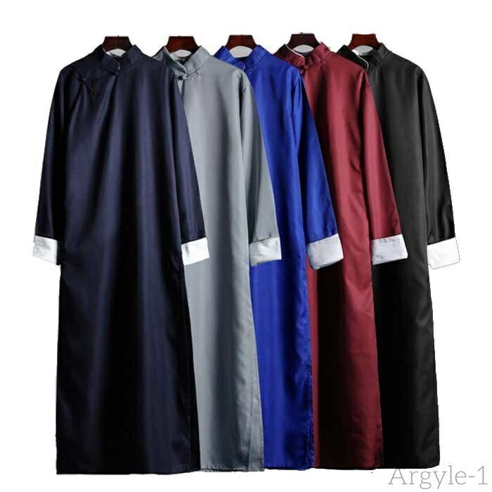 【送料無料】チャイナ服 メンズ 長袍 チャンパオ コスプレ コスチューム ハロウィン 中国漫才 中国伝統服 中国服 普段着 チャイナボタン チャイナ風 中華服 ...