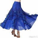 【送料無料】5色 社交ダンス スカート ダンススカート 社交ダンス衣装 レッスン着 ダンス衣装 ダンス 発表会 ステージ 舞台衣装 スパンコール キラキラ ロイ...