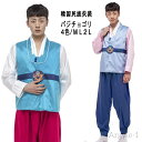 【送料無料】韓国民族衣装 パジチョゴリ 韓服 男性 全4色 龍 刺繍 M L 2L メンズ スーツセット 成人式 イベント パーティー 還暦祝い 七五三 学園際...