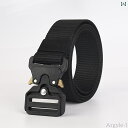 【送料無料】ベルト メンズ カジュアル キャンバス ミリタリー おしゃれ パンツ バックル アウトドア スポーツ ブラック グリーン ブルー タクティカル