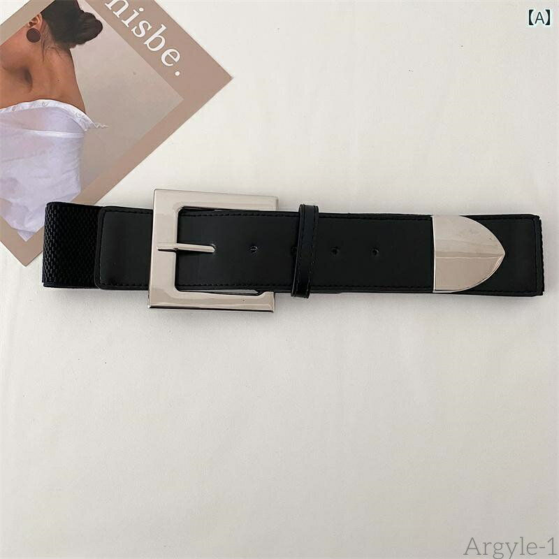 【送料無料】ベルト レディース 太 ウエストマーク おしゃれ 夏 スカート シャツ 装飾 ゴム ストレッチ..