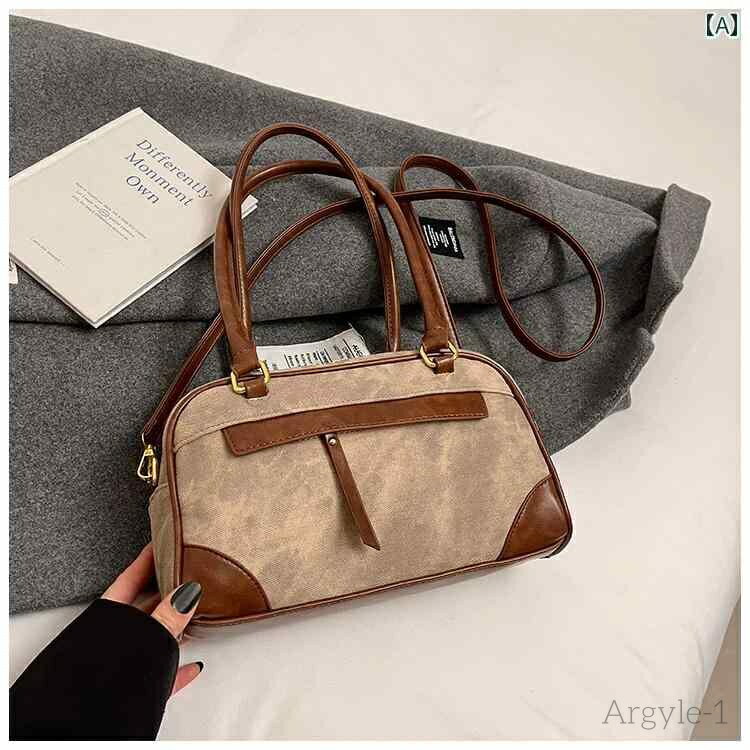 【送料無料】レディース バッグ 普段使い 大容量 秋冬 レトロ クロス ボディバッグ カジュアル ワンショルダー 脇下 通勤 枕