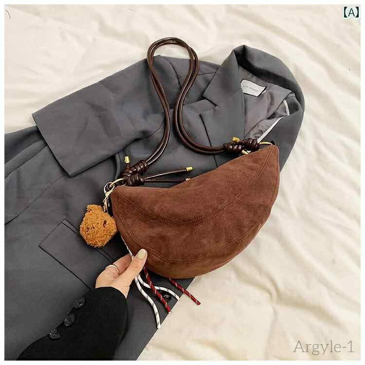 【送料無料】レディース バッグ 普段使い テクスチャー ド 大容量 つや消し レトロ クロス ボディバッグ 通勤 餃子