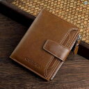 【送料無料】財布 二つ折り レディース メンズ ウォレット 小銭入れ コンパクト レトロ おしゃれ 多 小さめ 革 レザー カード ホルダー 大容量 ジッパー ...