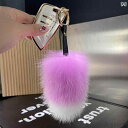 【送料無料】しっぽ キーホルダー ファー チャーム バッグ アクセサリー もふもふ かわいい リアル キツネ 尾 車 ペンダント シンプル ぬいぐるみ レディー...