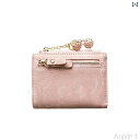 【送料無料】財布 二つ折り レディース ウォレット 小銭入れ コンパクト ショート 韓国 多 折りたたみ かわいい ピンク グリーン ボルドー