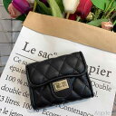 【送料無料】財布 レディース ウォレット 小銭入れ コンパクト カードホルダー ミニ 革 レザー マルチスロット おしゃれ ブラック