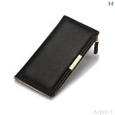 【送料無料】長財布 レディース ウォレット 小銭入れ コンパクト 韓国 ロング クラッチ カード ジッパー バッグ ブラック ブルー レッド 薄手