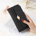 【送料無料】長財布 レディース ウォレット 小銭入れ 折りたたみ コンパクト おしゃれ 多 カードホルダー ブラック ピンク ブルー
