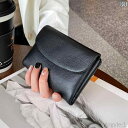 【送料無料】財布 三つ折り レディース ウォレット 小銭入れ コンパクト ショート シンプル ソフト レザー 革 折りたたみ ブラック ブルー イエロー