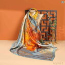 【送料無料】レディース スカーフ 春秋 スカーフ * フランス レトロ 大きめ 正方形 スカーフ 日焼け防止