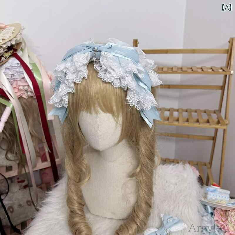 【送料無料】ロリータ ファッション コスプレ ヘアアクセサリー かわいい ガーリー クリスマス ヘア バンド ヘアピン 水 ガジェット