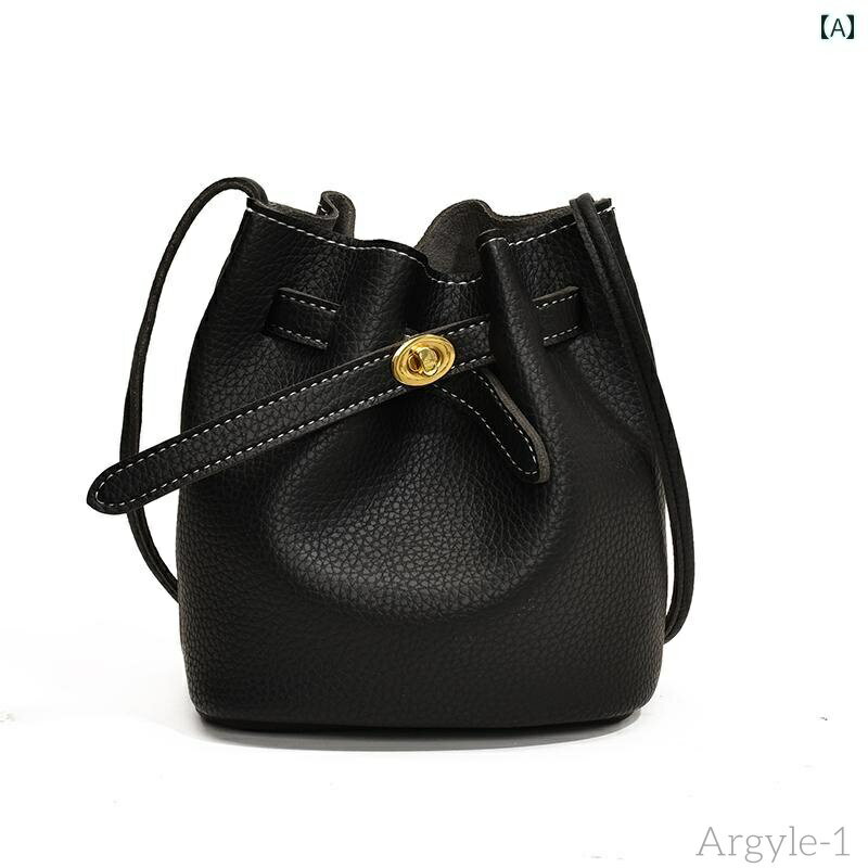 【送料無料】レディース バッグ 普段使い レトロ ファッション 巾着 バケット トレンディ ショルダー シンプル カジュアル クロス ボディバッグ